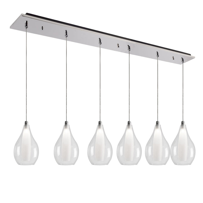 Victoria 42-in Chrome 6-light Multi Pendant | MP3005CH-06
