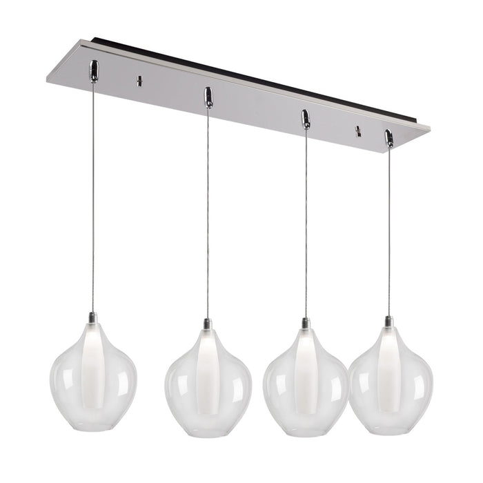 Victoria 29-in Chrome 4-light Multi Pendant | MP3007CH-04