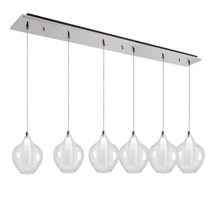 Victoria 43-in Chrome 6-light Multi Pendant | MP3007CH-06