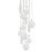 Victoria 12 Head Chrome Led Multi Pendant | MP3012