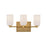Nola 18-in Brushed Gold/glossy Opal Glass Socket Vanity Light | VL57718-BG/GO