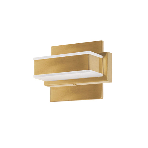 5w Wall Vanity, Aged Brass Finish | VLD-215-1W-GLD