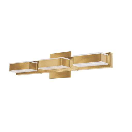 15w Wall Vanity, Aged Brass Finish | VLD-215-3W-GLD