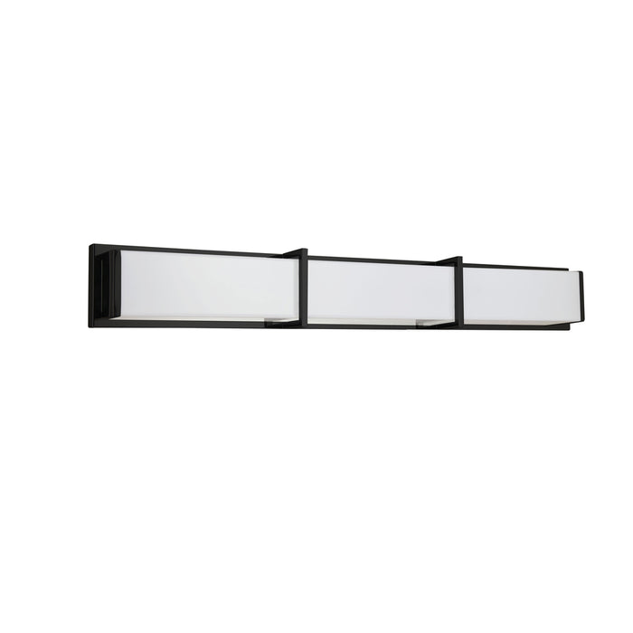50w Vanity Light, Mb W/ Wh Acrylic Diffuser | VLD-414-MB