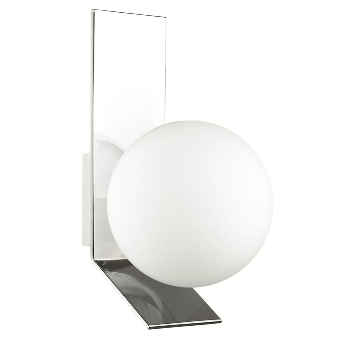 1lt Halogen Wall Sconce, Pc W/ Opal White Glass | VMT-81W-PC