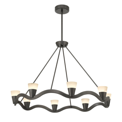 Vance 39'' Integrated Led Bronze Noir Chandelier | VNC-6508-NB