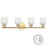 4 Light Vanity, Aged Brass W/ Faux Alabaster | VND-294W-AGB-ALB
