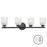 4 Light Vanity, Matte Black W/ Faux Alabaster | VND-294W-MB-ALB