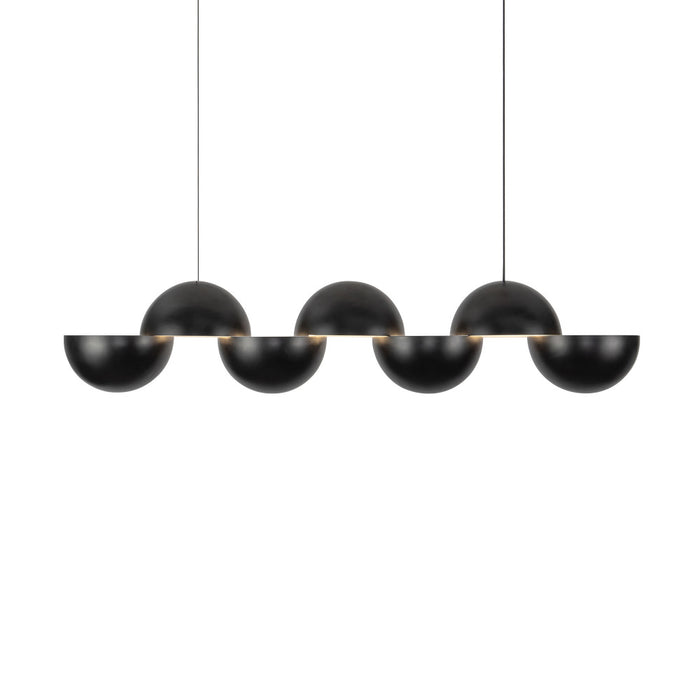 Void 41-in Black Dimmable Led Linear Pendant | LP23241-BK