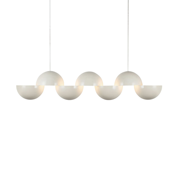 Void 41-in Pearl White Dimmable Led Linear Pendant | LP23241-PW