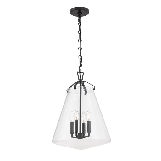 Voss 4 Light Matte Black Pendant | VSS-7015-MK