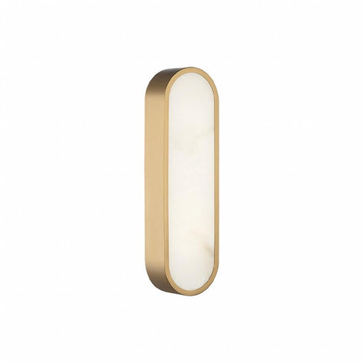 Matteo 1 LT 16"W "Marblestone" Aged Gold Wall Sconce