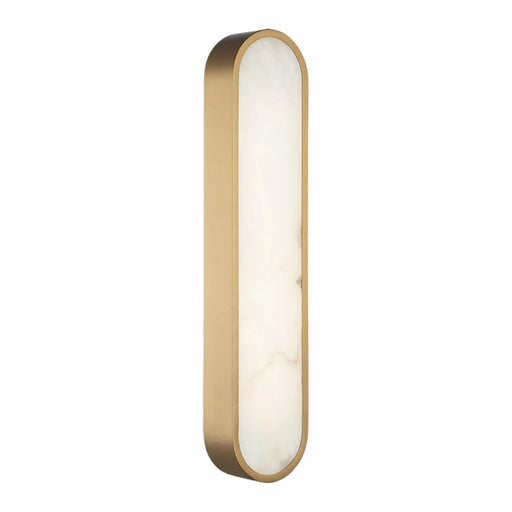 Matteo 1 LT 22"W "Marblestone" Aged Gold Wall Sconce
