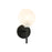 Peony Wall Sconce Matte Black | W33701MB