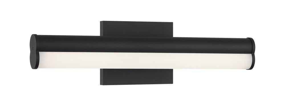 Matteo 1 LT 18"W "JUNCTION" MATTE BLACK LED WALL Sconce