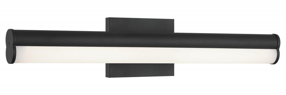 Matteo 1 LT 24"W "JUNCTION" MATTE BLACK LED WALL Sconce