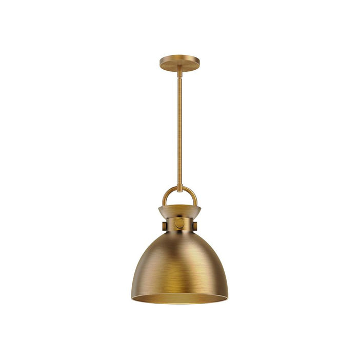 Waldo 11-in Aged Gold 1 Light Pendant | PD411311AG