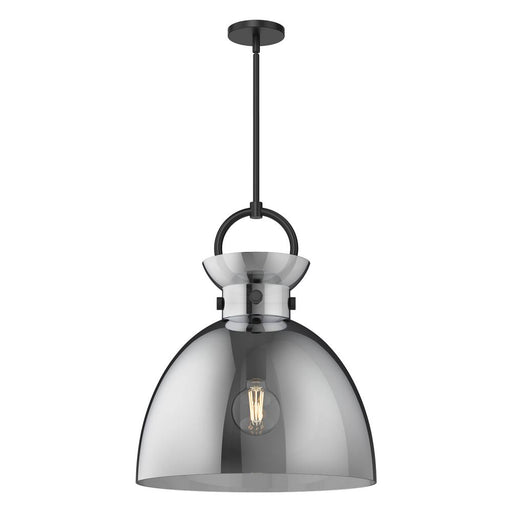 Waldo 18-in Matte Black/smoked 1 Light Pendant | PD411818MBSM
