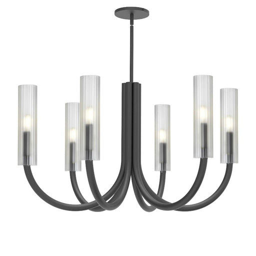  6 Light  Incandescent Chandelier, Mb W/ Fr Glass | WAN-306C-MB-FR