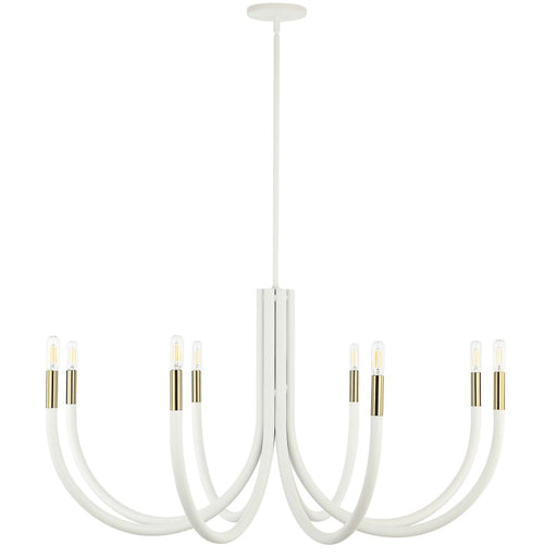  8 Light  Chandelier, Sw & Agb | WAN-388C-SW-AGB
