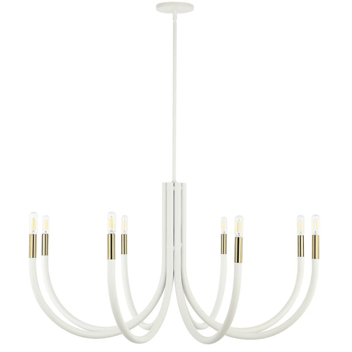8 Light  Chandelier, Sw & Agb | WAN-388C-SW-AGB
