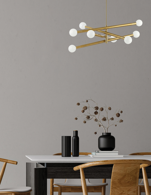  8 Light  Chandelier, Agb | WAN-398C-AGB