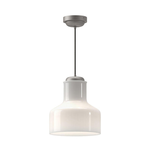 Westlake 11-in Brushed Nickel/glossy Opal Glass 1 Light Pendant | PD540411BNGO