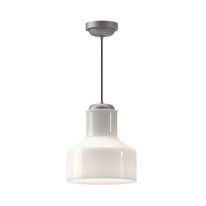 Westlake 11-in Brushed Nickel/glossy Opal Glass 1 Light Pendant | PD540411BNGO