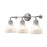 Westlake 22-in Brushed Nickel/glossy Opal Glass 3 Lights Vanity | VL540322BNGO