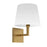 1lt Incandescent Wall Sconce, Agb W/ White Shade | WHN-91W-AGB-WH