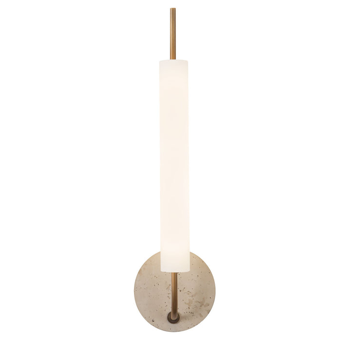 Wick 20-in Brass Dimmable Led Wall Sconce | WS48120-VB/TRV