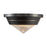 Willard 10-in Urban Bronze/prismatic Glass 1 Light Flush Mount | FM348010UBPG