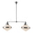 Willard 41-in Polished Nickel/opal Matte Glass 2 Lights Linear Pendant | LP348241PNOP