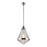 Alora Willard 22-in Polished Nickel/Prismatic Glass 1 Light Pendant