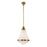 Willard 22-in Vintage Brass/opal Matte Glass 1 Light Pendant | PD348022VBOP
