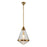 Willard 22-in Vintage Brass/prismatic Glass 1 Light Pendant | PD348022VBPG