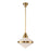 Willard 14-in Vintage Brass/opal Matte Glass 1 Light Pendant | PD348114VBOP