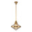 Willard 14-in Vintage Brass/prismatic Glass 1 Light Pendant | PD348114VBPG