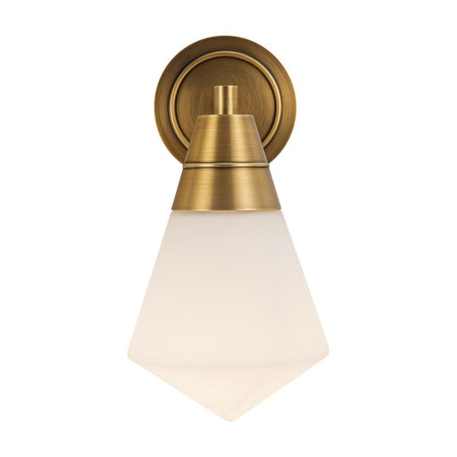 Willard 6-in Vintage Brass/opal Matte Glass 1 Light Wall/vanity | WV348106VBOP