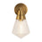 Alora Willard 6-in Vintage Brass/Prismatic Glass 1 Light Wall/Vanity