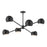 Willow 37-in Matte Black 6 Lights Chandeliers | CH648637MB