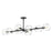 Willow 48-in Clear Glass/matte Black 8 Lights Linear Pendant | LP548848MBCL