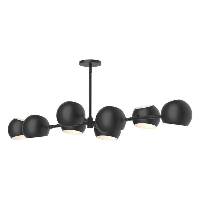 Willow 48-in Matte Black 8 Lights Linear Pendant | LP648348MB