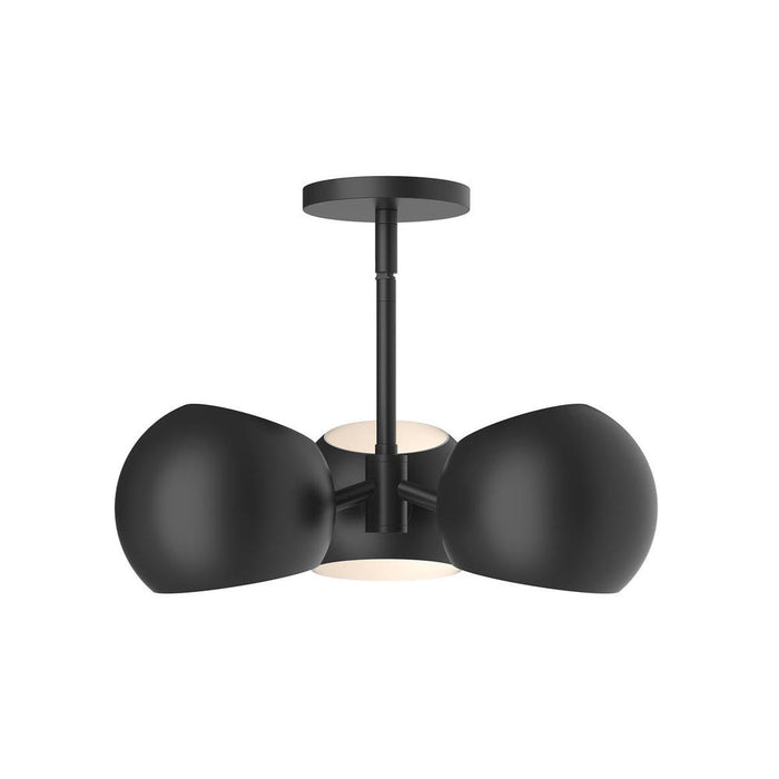 Willow 16-in Matte Black 3 Lights Pendant | PD648315MB