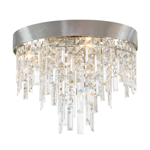 Winfield 16'' Antique Silver Flush Mount | WIN-213-SA-CL-MWP