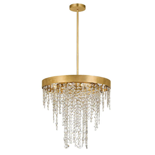 Winham 5 Light Antique Gold Crystal Chandelier | WIN-615-GA-CL-MWP