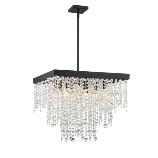 Winham 8 Light Black Forged Chandelier | WIN-618-BF-CL-MWP