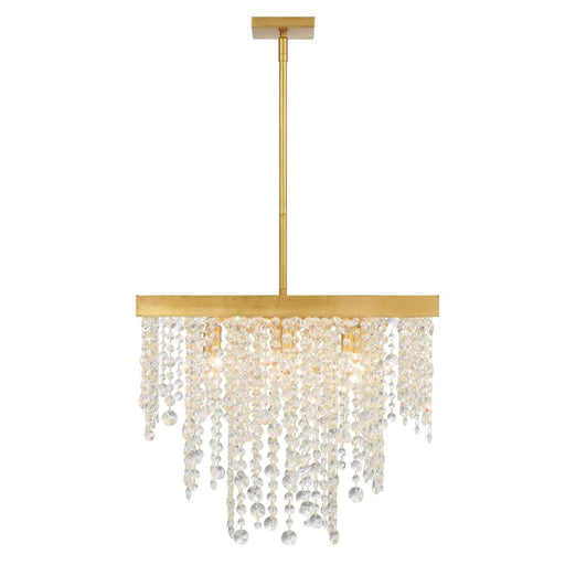 Winham 8 Light Antique Gold Chandelier | WIN-618-GA-CL-MWP