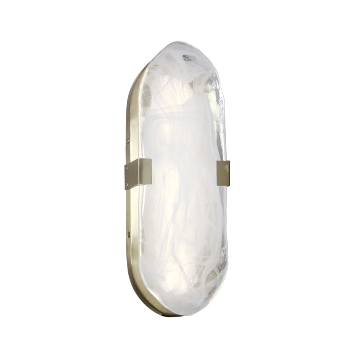 15w Aged Brass Wall Sconce With Alabaster Glass | WLA-1215LEDW-AGB