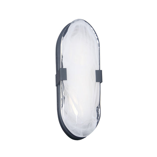 15w Matte Black Wall Sconce With Alabaster Glass | WLA-1215LEDW-MB